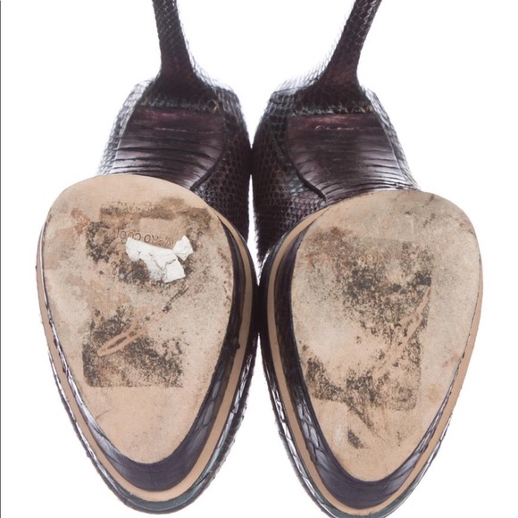 Brian Atwood Rainbow Python Platform Pumps Exotic - Picture 5 of 8